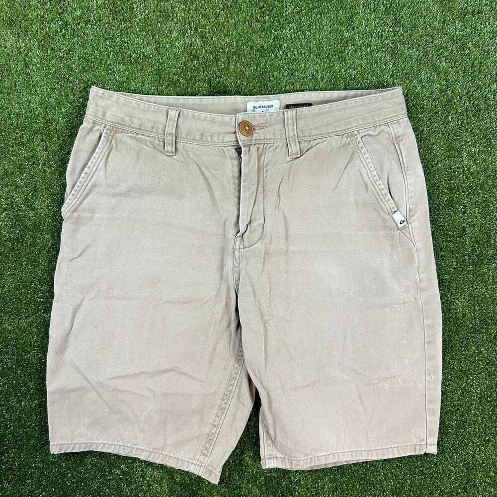 Quiksilver Men's Tan and Cream Shorts